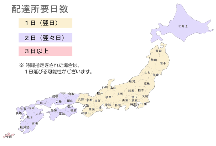 佐川急便配達所要日数